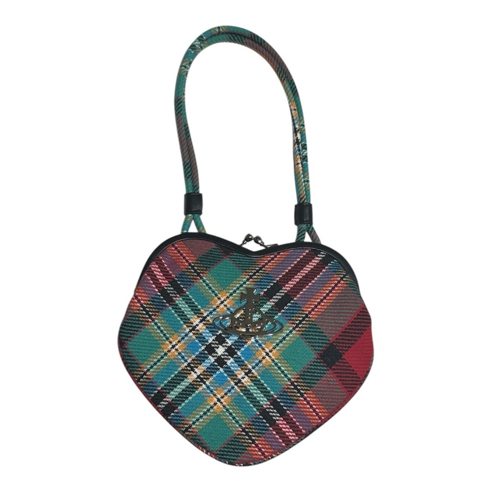 Vivienne Westwood Tartan Heart Belle Heart Bag